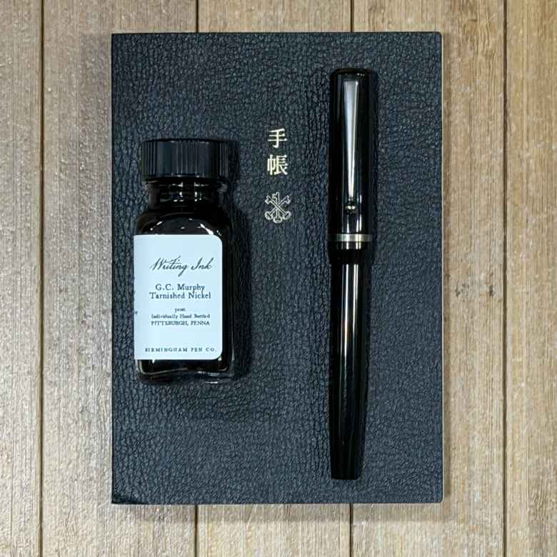 Black Edison Beaumont Extra Fine filled with Birmingham G.C. Murphy Tarnished Nickel