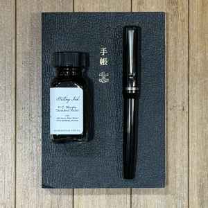 Black Edison Beaumont (Extra Fine) filled with Birmingham G.C. Murphy Tarnished Nickel